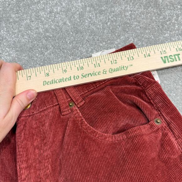 We the Free People NWT Corduroy Risk Taker High Rise Straight Red Sz 27 Western - Picture 16 of 16